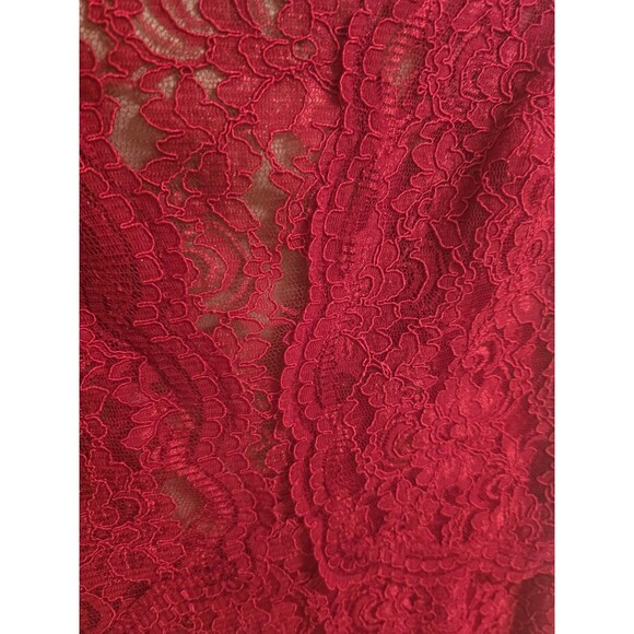 Lauren Ralph Lauren Evening Red Lace Gown 4P Petite – Wedding Guest, Holiday... - Picture 4 of 13